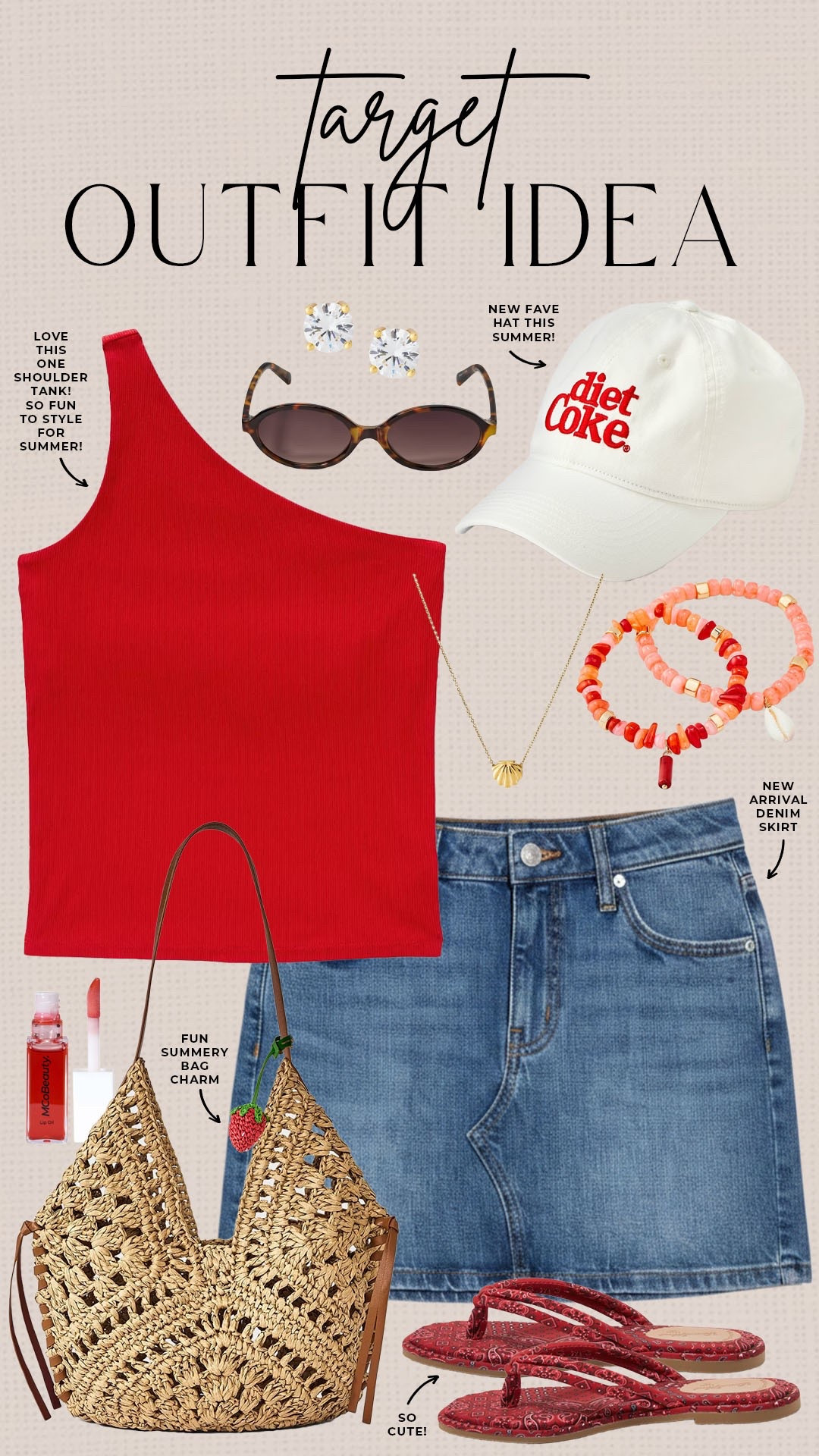 Trendy summer outfit idea from Target!

#targetfinds

Target finds. Target fashion. Target new arrivals. Target Diet Coke baseball cap. Target denim skirt.

#LTKgrwm #LTKootd #LTKSeasonal