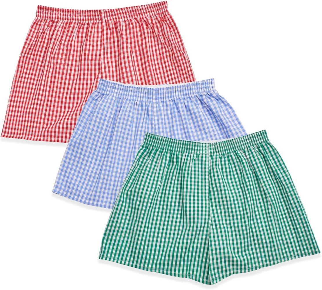 Boxer Shorts for Women Gingham Sleep Y2k Printed Boxers Pj Boxer Short Trendy Checkered Baggy Pj ... | Amazon (US)