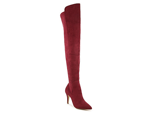 Charles by Charles David Vinn Over The Knee Boot - Women's - Burgundy | DSW