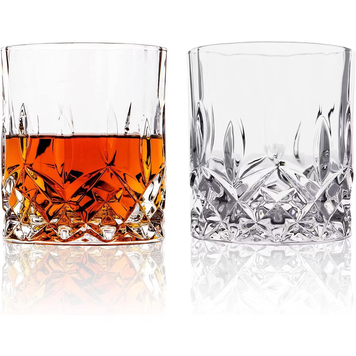 LEMONSODA Crystal Cut Old Fashioned Whiskey Glasses 10oz | Target