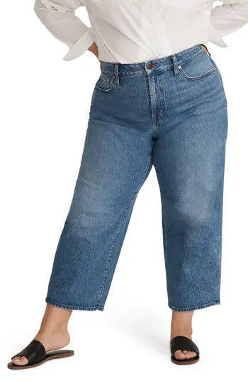 Madewell Perfect Vintage Crop Wide Leg Jeans in Cresslow Wash at Nordstrom Rack, Size 28W | Nordstrom Rack