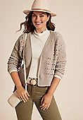 Chenille Cropped Cardigan | Maurices