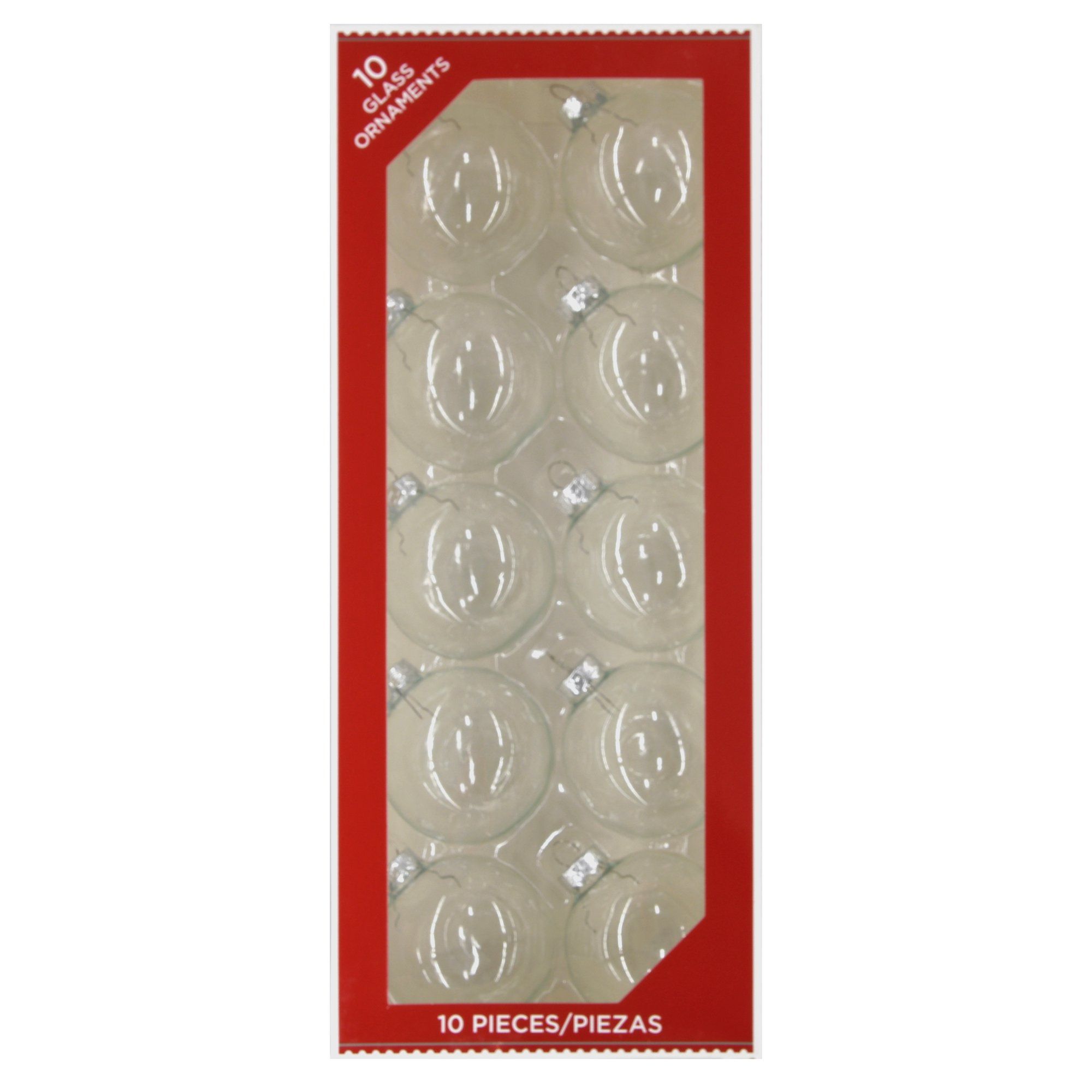 Holiday Time Clear Ornaments, 10 Count | Walmart (US)