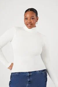 Plus Size Ribbed Turtleneck Sweater | Forever 21 (US)