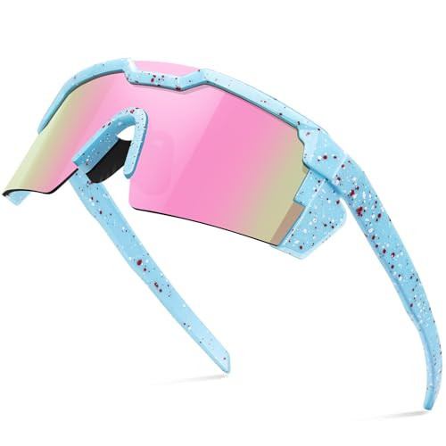 RSQQAV Kids Sunglasses Youth Baseball Sun Glasses for Boys Girls Cycling Sports UV Protection Goggles Ages 6-12 | Amazon (US)