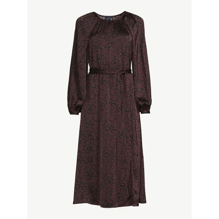 Scoop Women's Satin Raglan Cape Dress, Sizes XS-XXL | Walmart (US)