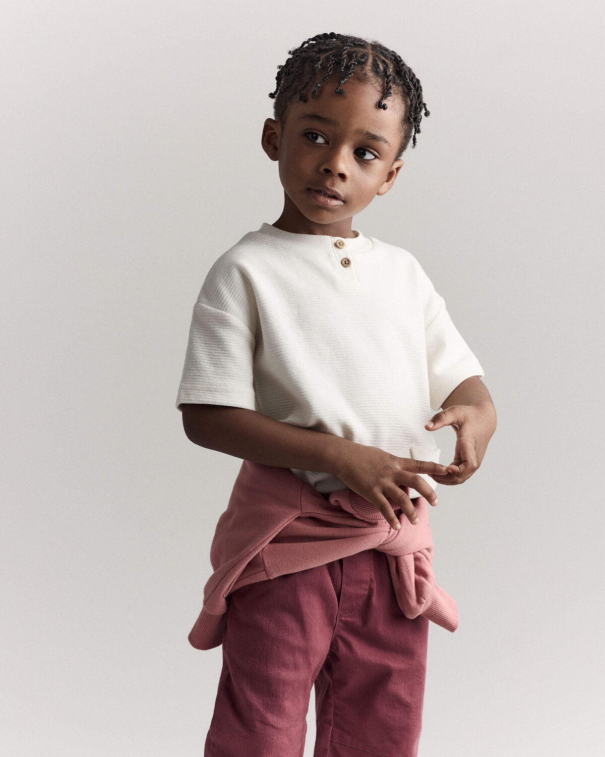 Toddler Boy Short-Sleeve Pocket Henley Tee - Cream | Carter's Inc