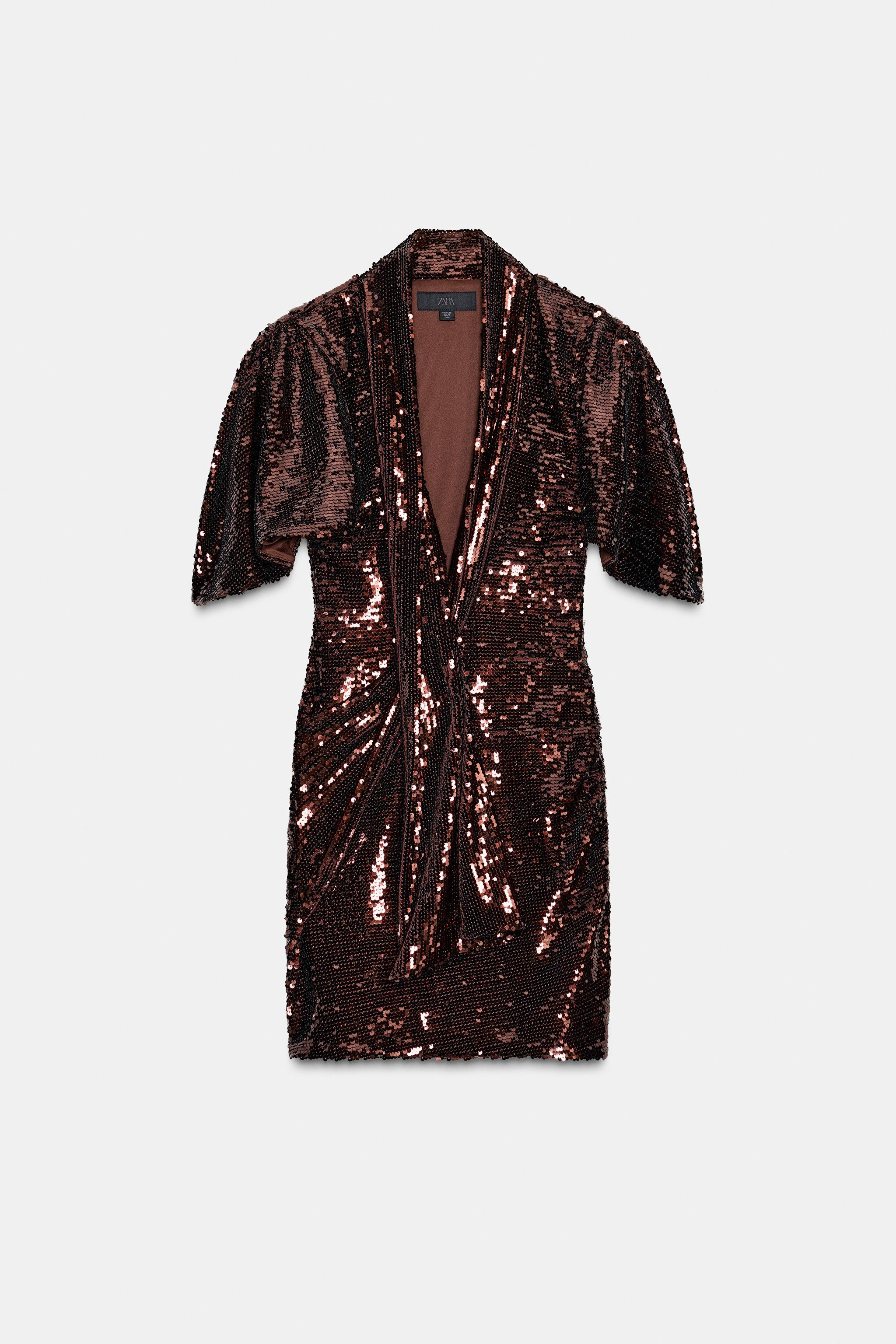 SHORT SEQUIN DRESS | Zara US