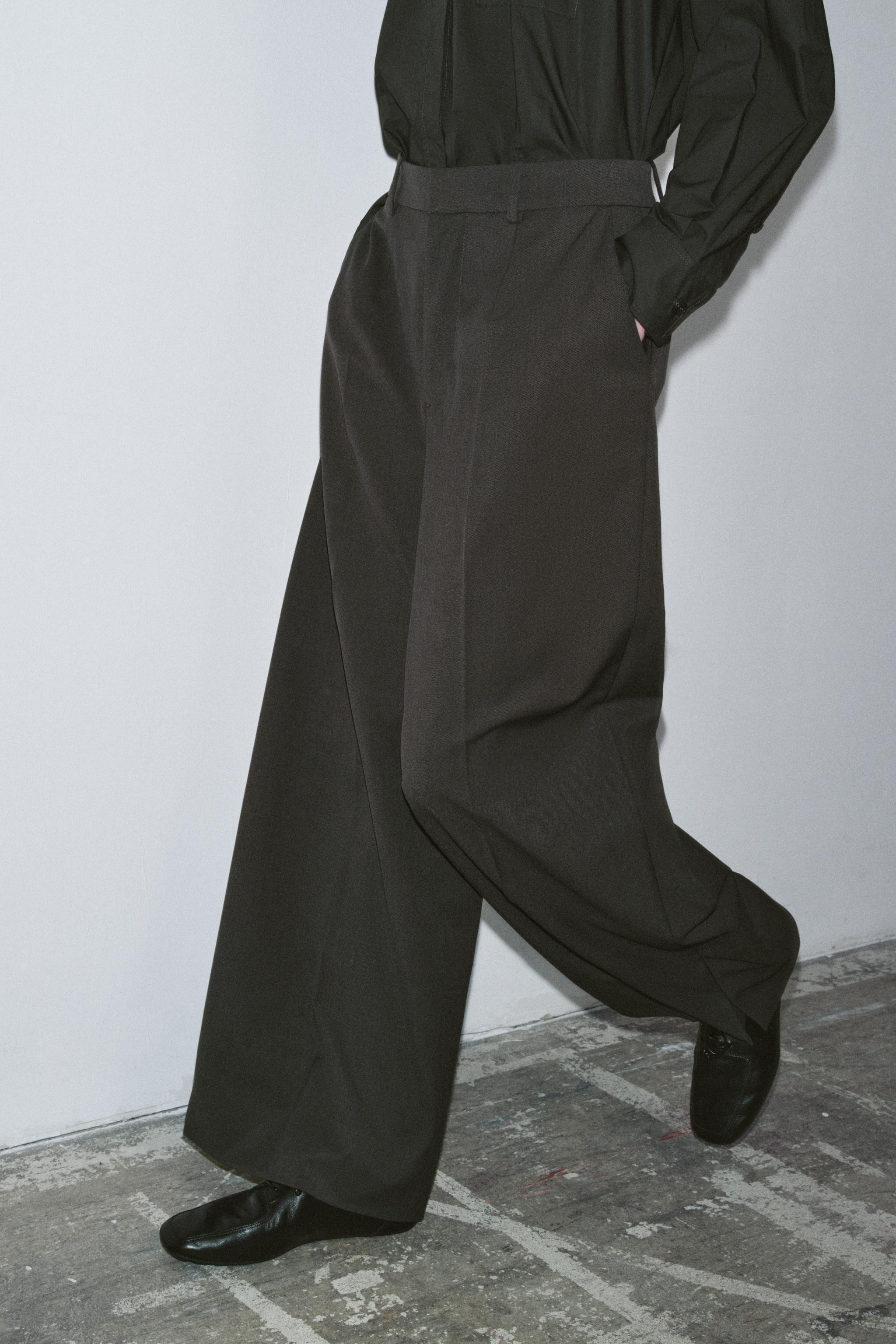 ZW COLLECTION WIDE LEG PANTS | Zara US