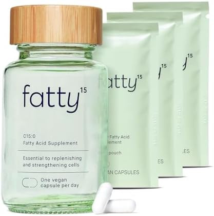 Fatty15 C15:0 Pentadecanoic Acid Supplement The Longevity Nutrient - 90 Vegan Capsules - 3X Cellu... | Amazon (US)