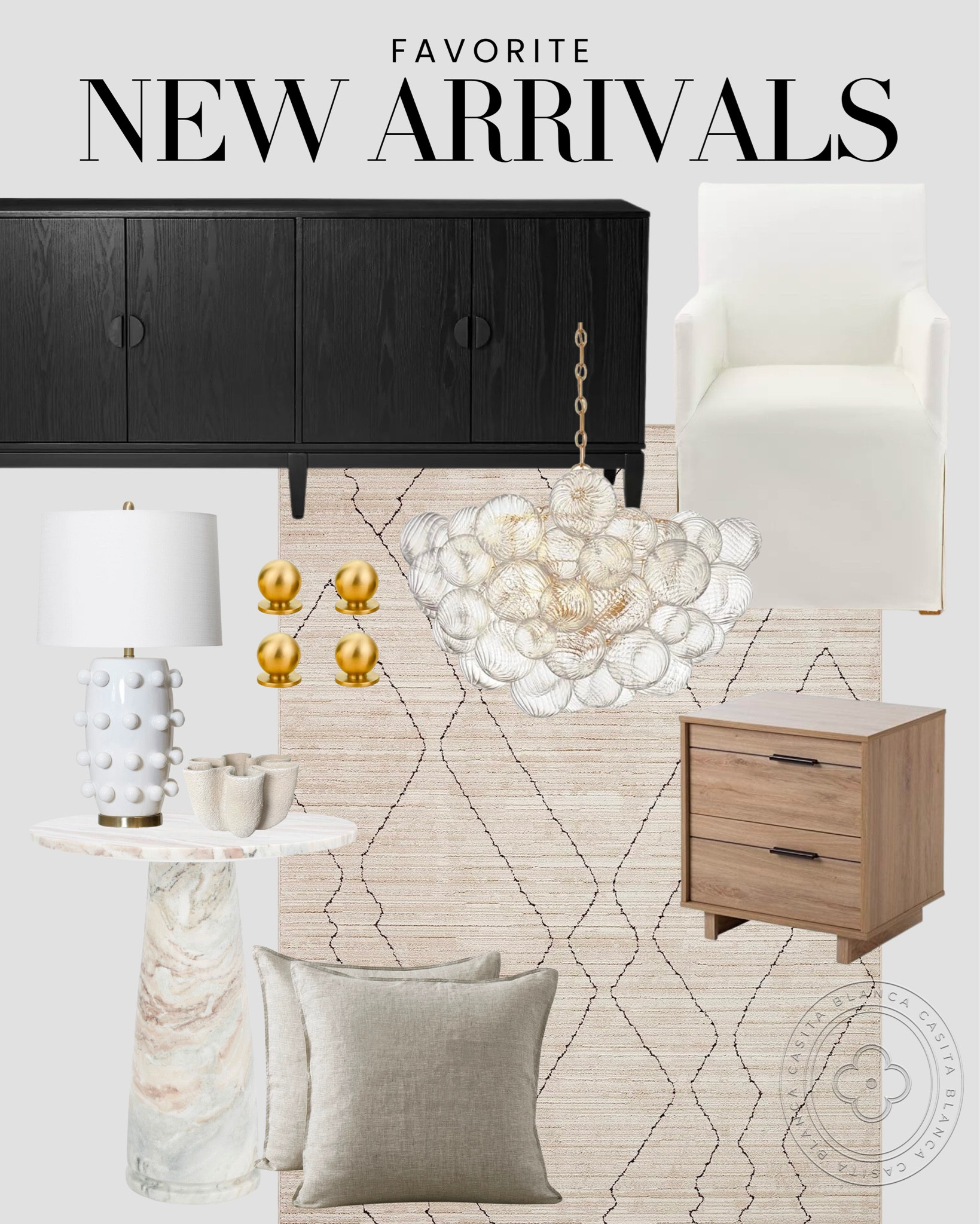 Designer Lookalikes  Living Room Edit - Casita Blanca