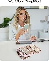 BAGSMART Electronics Organizer Travel Case, Cord Storage for Chargers Cables Phones, Compact Tech... | Amazon (US)