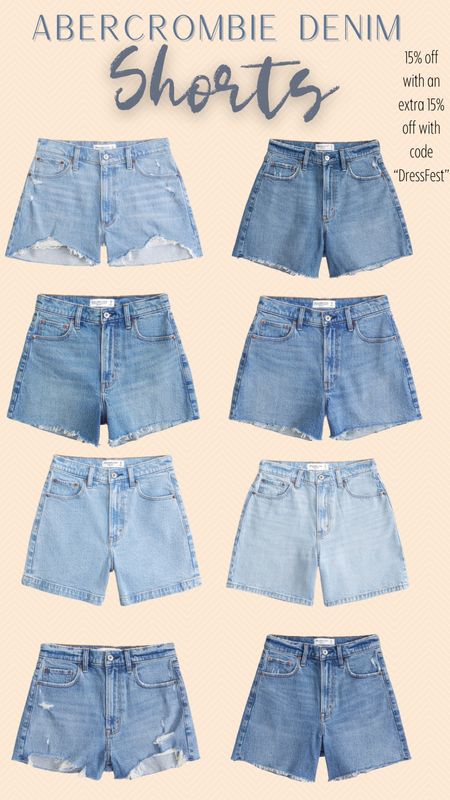 Abercrombie Denim Shorts! 15% off with an extra 15% off with code “DressFest” 🤍









Abercrombie, Abercrombie Denim, Shorts, Sale, Denim Shorts, Summerr

#LTKSaleAlert #LTKStyleTip #LTKFindsUnder100