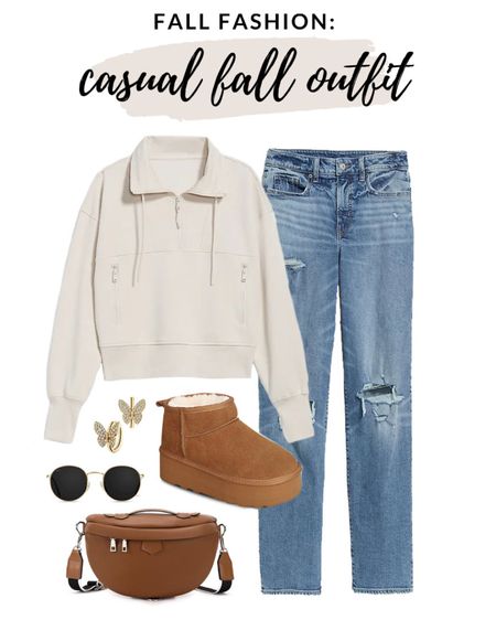  Casual and comfy fall outfit idea! The cutest pullover paired with jeans and platform UGG style boots. Love this for everyday this season! Throw a puffer vest on if it’s chilly! 

#fallfashion 

Fall outfit idea. Amazon platform boots. Distressed jeans. Comfy fall look. Lululemon inspired pullover. Running errands outfit idea  

#LTKstyletip #LTKSeasonal #LTKfindsunder50