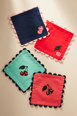 Maeve Cocktail Napkins, Set of 4 | Anthropologie (US)
