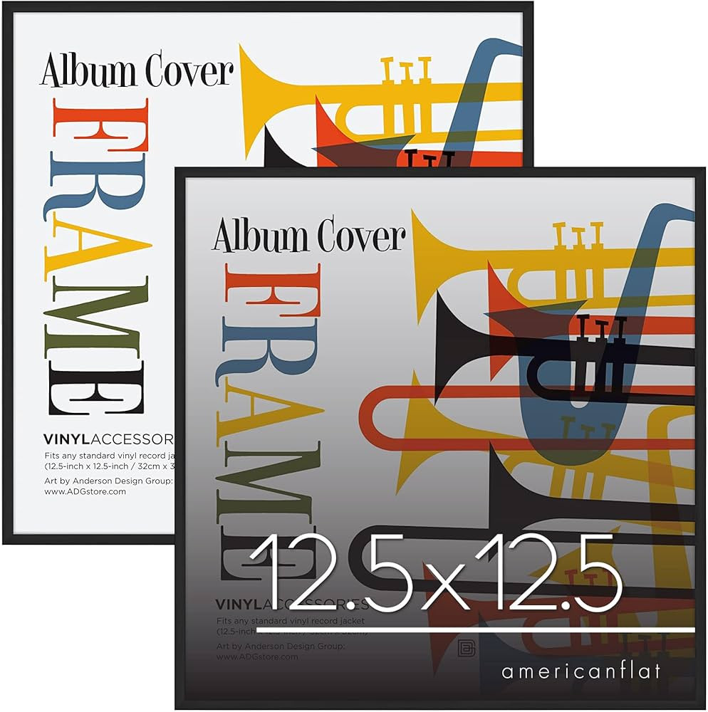 Americanflat 12.5x12.5 Album Frame with Polished Plexiglass - Set of 2 - Record Album Frame for V... | Amazon (CA)