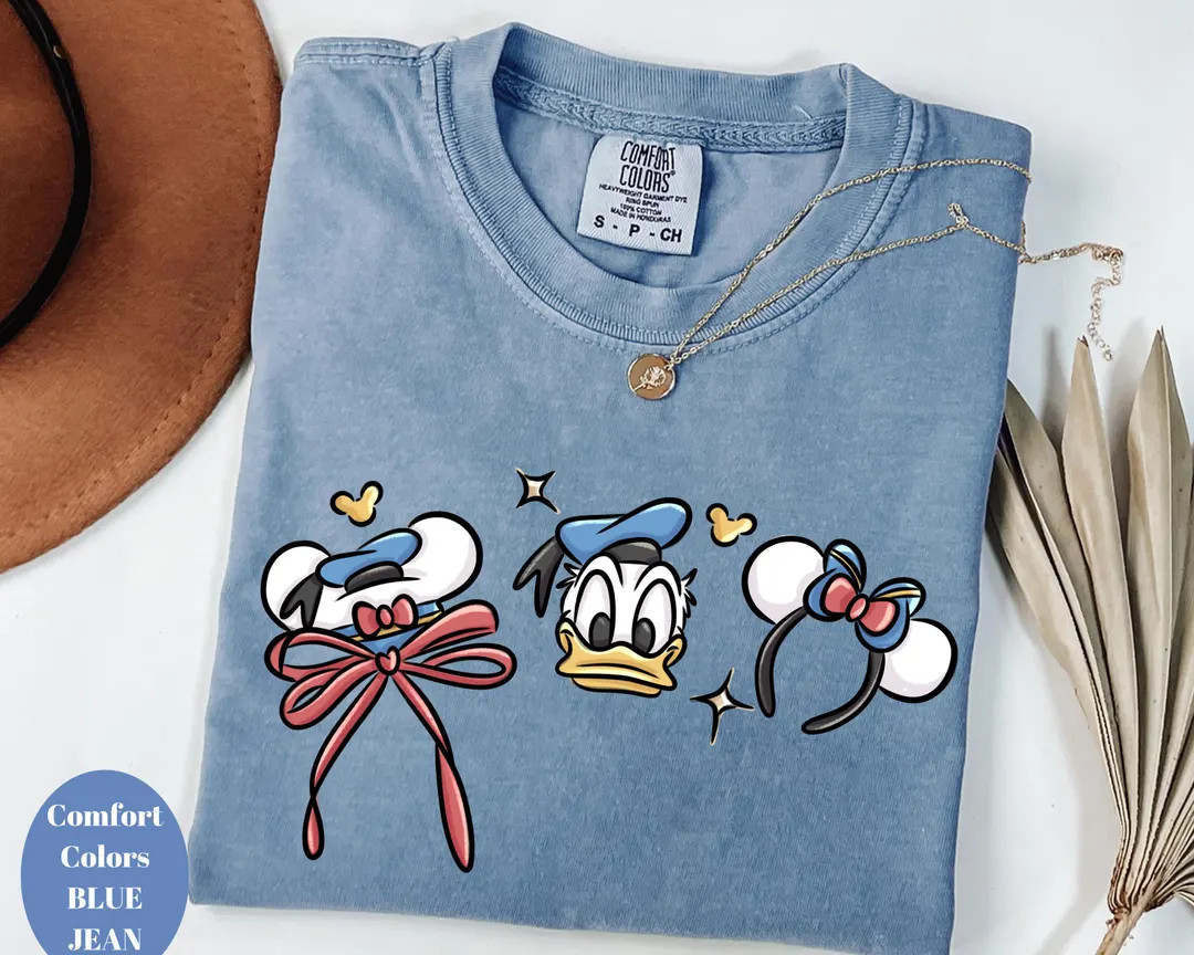 Coquette Bows Disney Donald Head Shirt, Disney Shirt, Donald Duck Shirt, Disney Girl Trip - Etsy | Etsy (US)