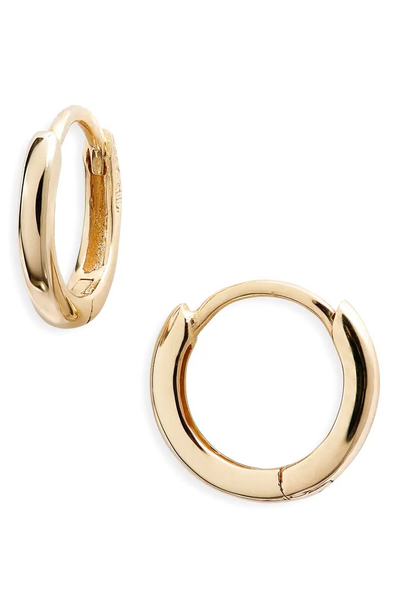 Essentials 14K Gold Huggie Hoop Earrings | Nordstrom