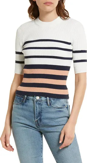 Rib Short Sleeve Sweater | Nordstrom