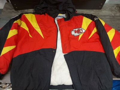 VINTAGE 1990'S KANSAS CITY CHIEFS NFL SHARKTOOTH JACKET APEX ONE SIZE LARGE  | eBay | eBay US