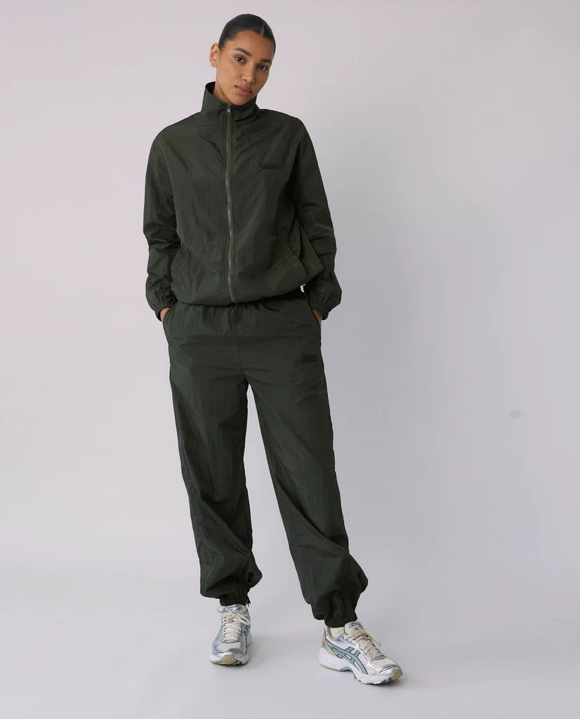 Nylon Pants - Khaki Green | Adanola UK