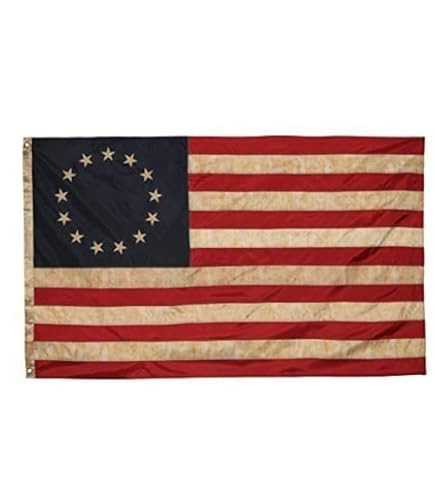 MOFAN Betsy Ross Vintage Embroidered Flag 3x5ft-420D Super Longlasting Fabric- Embroidered Stars ... | Amazon (US)