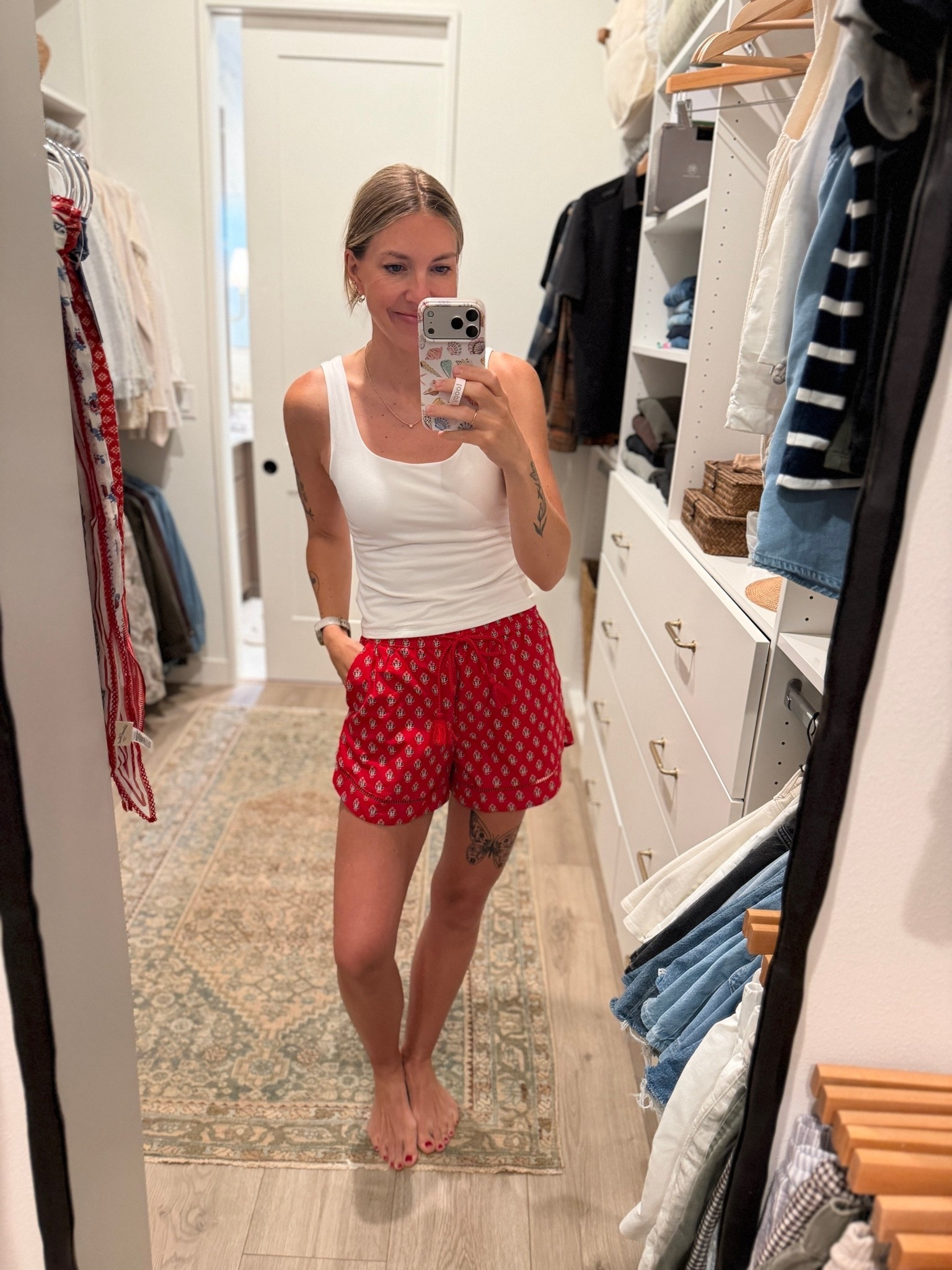 These red block print shorts from Target 😍♥️ 100% cotton, available in blue, wearing a S

#LTKootd #LTKSeasonal #LTKTall
