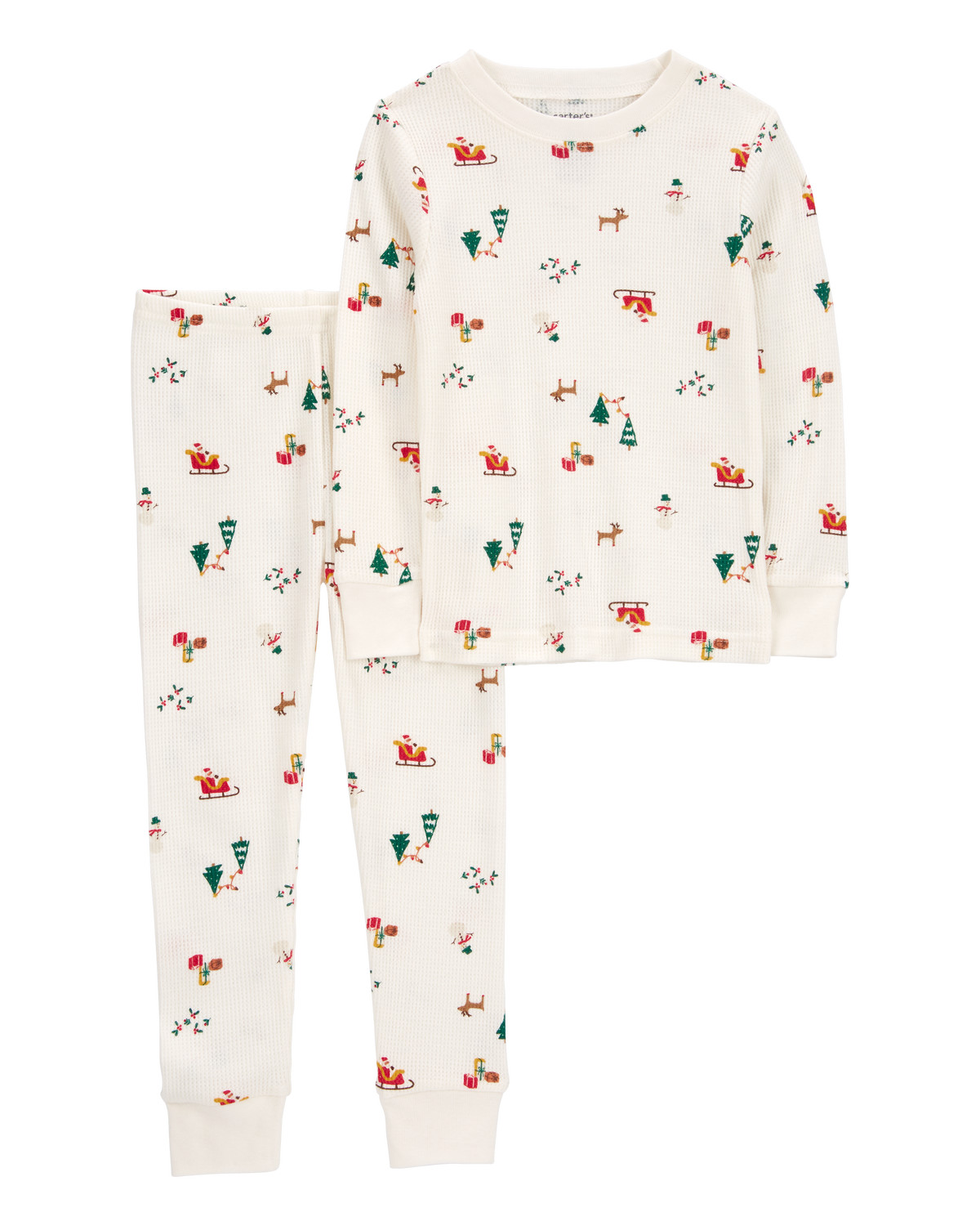 Toddler 2-Piece Christmas Print Thermal Pajamas - Carter's | Carter's | Carter's Inc