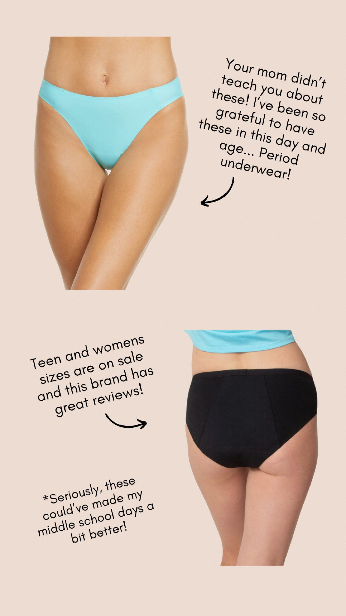 If you haven’t tried period underwear, do it now! For you or your teen, these are a blessing!!! Message me if you wanna now how we care for ours!

#LTKFamily #LTKxNSale #LTKBacktoSchool
