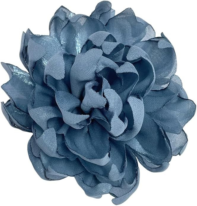 Dainty Camellia Flower Large Brooch Lapel Pins Handmade Fabric Flower Brooches Pin Classic for We... | Amazon (US)