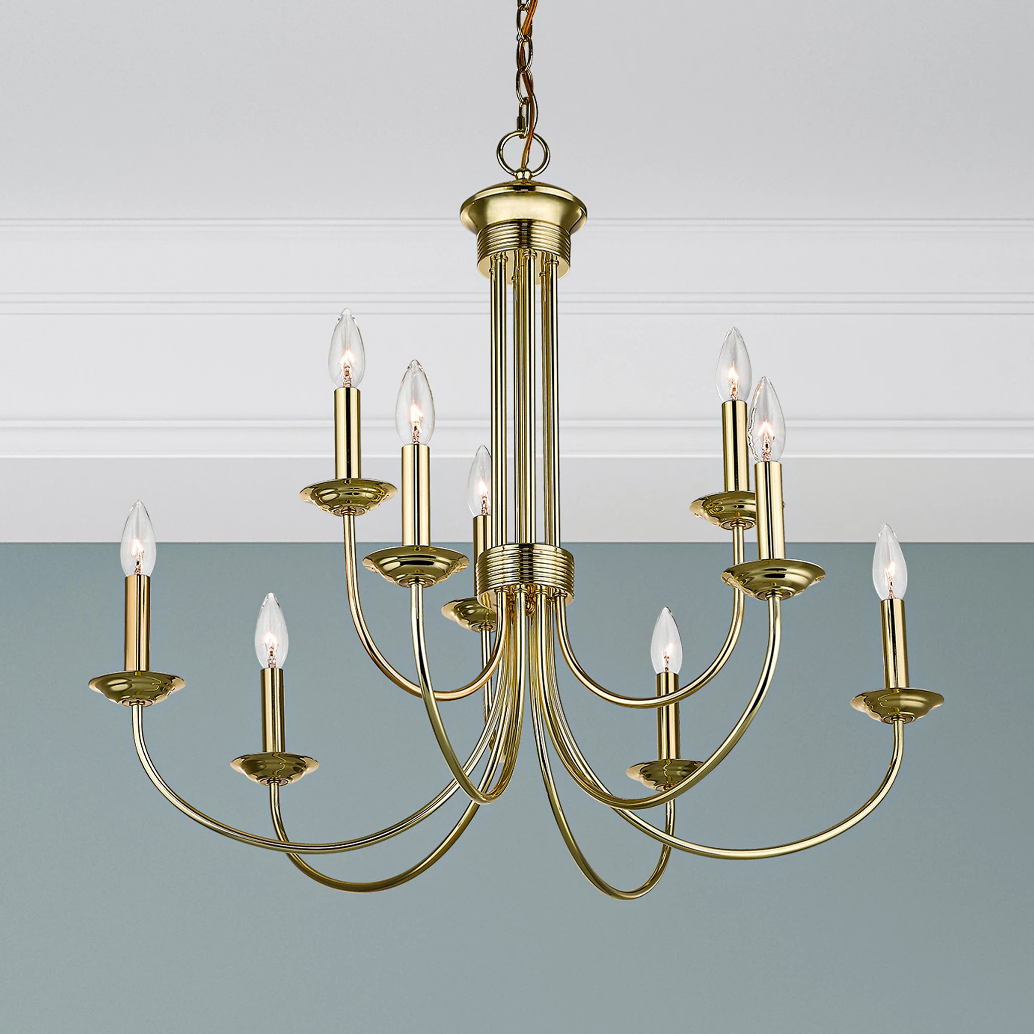 Lark Manor™ Arunvir 9 - Light Candle Style Classic / Traditional Chandelier & Reviews | Wayfair | Wayfair North America