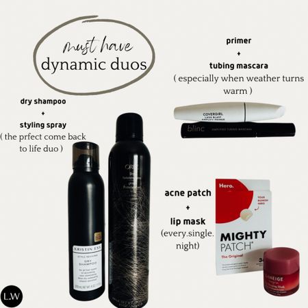 Some dynamic duo beauty pairs that I use on the regular! I buy all of this on Amazon 🤍