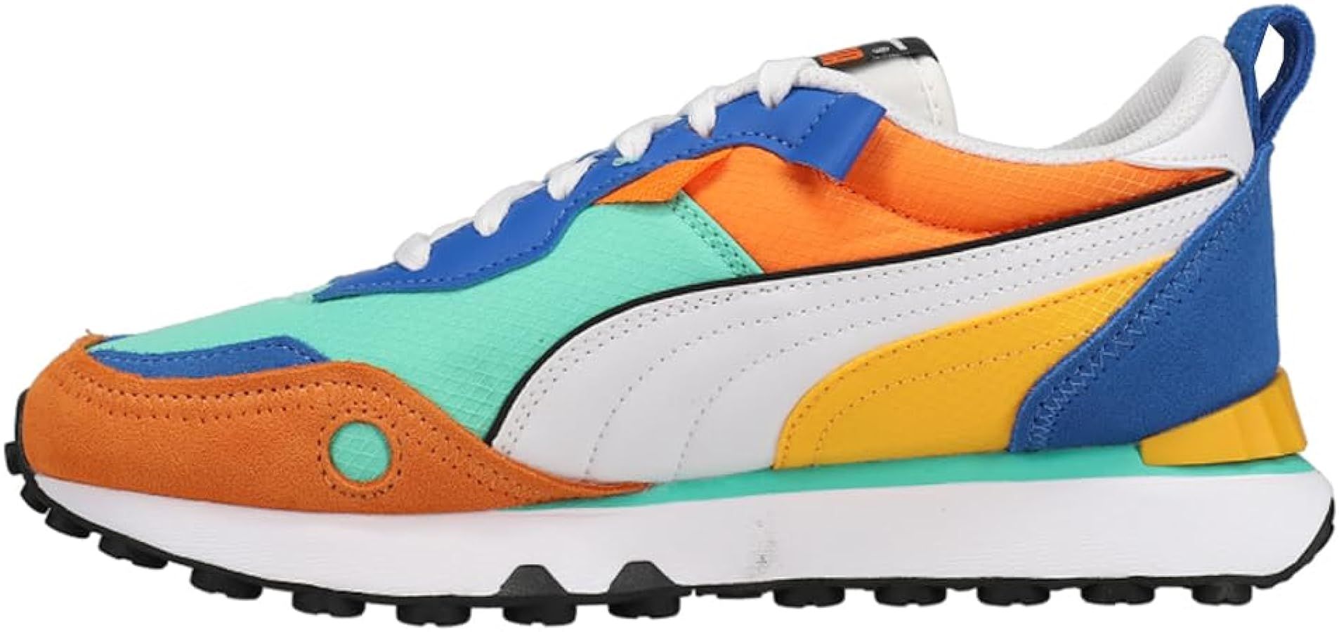 Puma Kids Boys Rider Fv Future Vintage Lace Up Sneakers Shoes Casual - Blue, Green, Orange - Size... | Amazon (US)