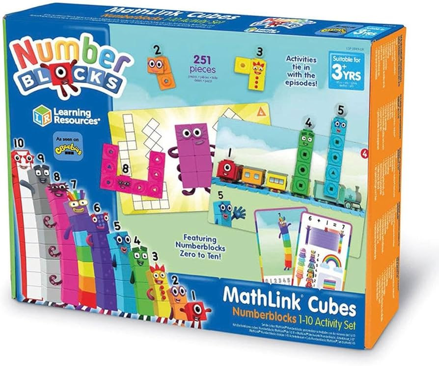 Learning Resources LSP0949-UK MathLink Cubes Numberblocks 1-10 Activity Set, Early Years Maths Le... | Amazon (US)