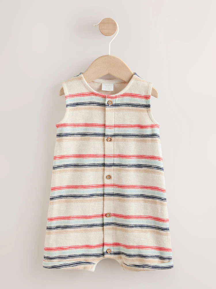 Red/Blue Stripe Jersey Baby Rompers (0mths-3yrs) | Next US