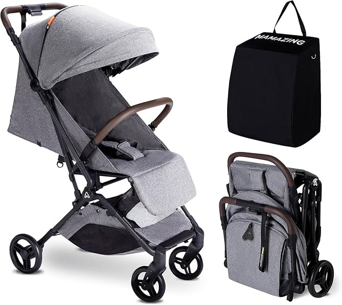 Lightweight Baby Travel Stroller with Carbor Fiber Frame, Compact & Airplane-Friendly, One-Handed... | Amazon (US)