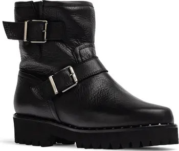 Faux Fur Biker Bootie | Nordstrom