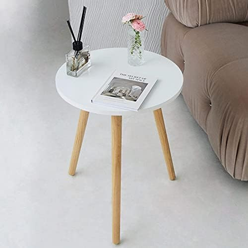 AWASEN Round Side Table, Small Accent Table Nightstand Modern End Table for Living Room Bedroom Offi | Amazon (US)