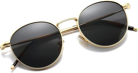 SUNGAIT Polarized Classic Small Vintage Round Sunglasses For Women Men Classic Metal Frame Retro ... | Amazon (US)