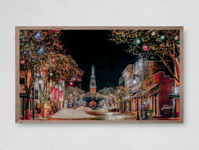 Samsung Frame TV Art Christmas Christmas Village Instant - Etsy | Etsy (US)