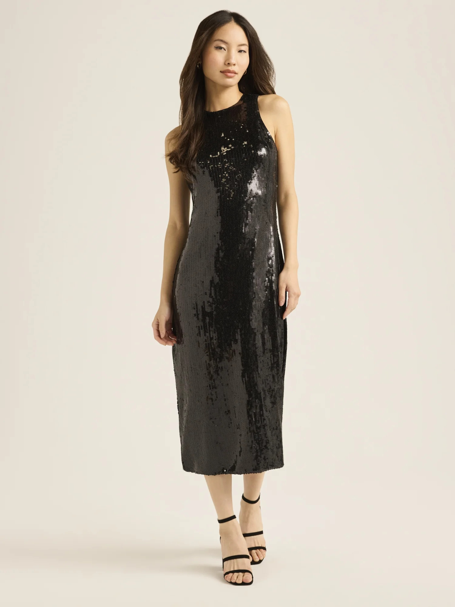 Scoop Women’s Sequin Midi Dress, Sizes XS-XXL | Walmart (US)