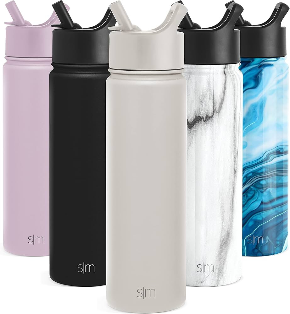 Simple Modern Water Bottle with Straw Lid Vacuum Insulated Stainless Steel Metal Thermos Bottles ... | Amazon (CA)
