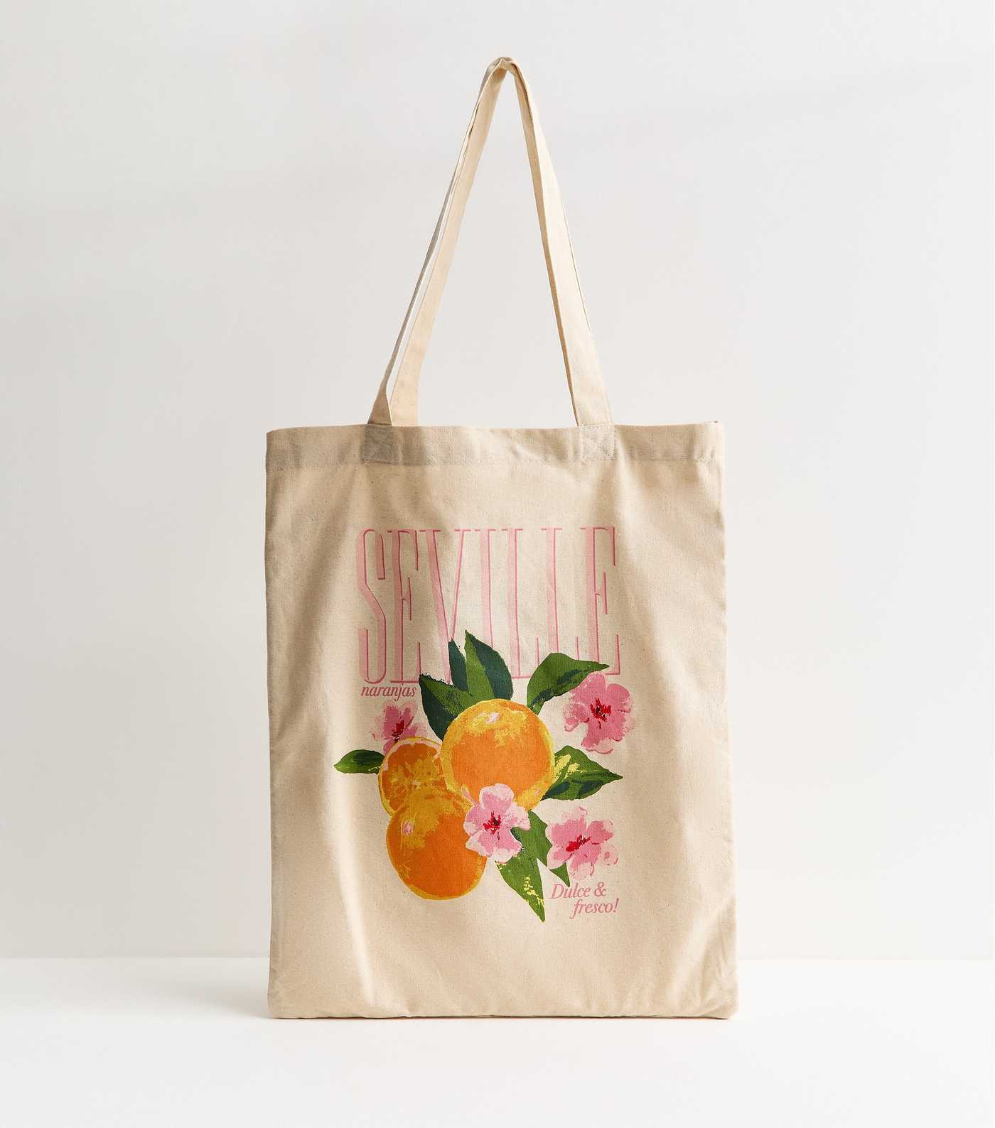 Stone Canvas Seville Tote Bag | New Look | New Look (UK)