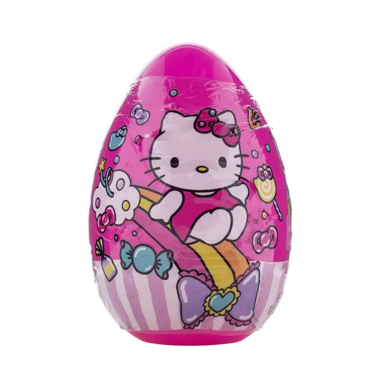 Hello Kitty Embossed Jumbo Egg with Candy and Stickers, 1.45 oz - Walmart.com | Walmart (US)