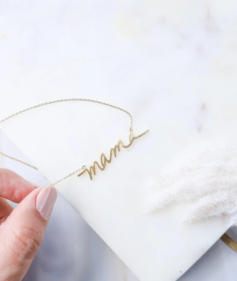 MAMA NECKLACE | mom necklace | gifts for mom | gifts for her| mother's day gifts | mother's day n... | Etsy (US)