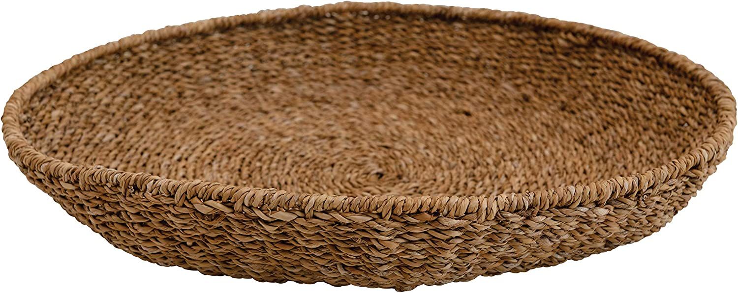 Creative Co-Op Hand-Woven Decorative Seagrass Tray, Natural | Amazon (US)