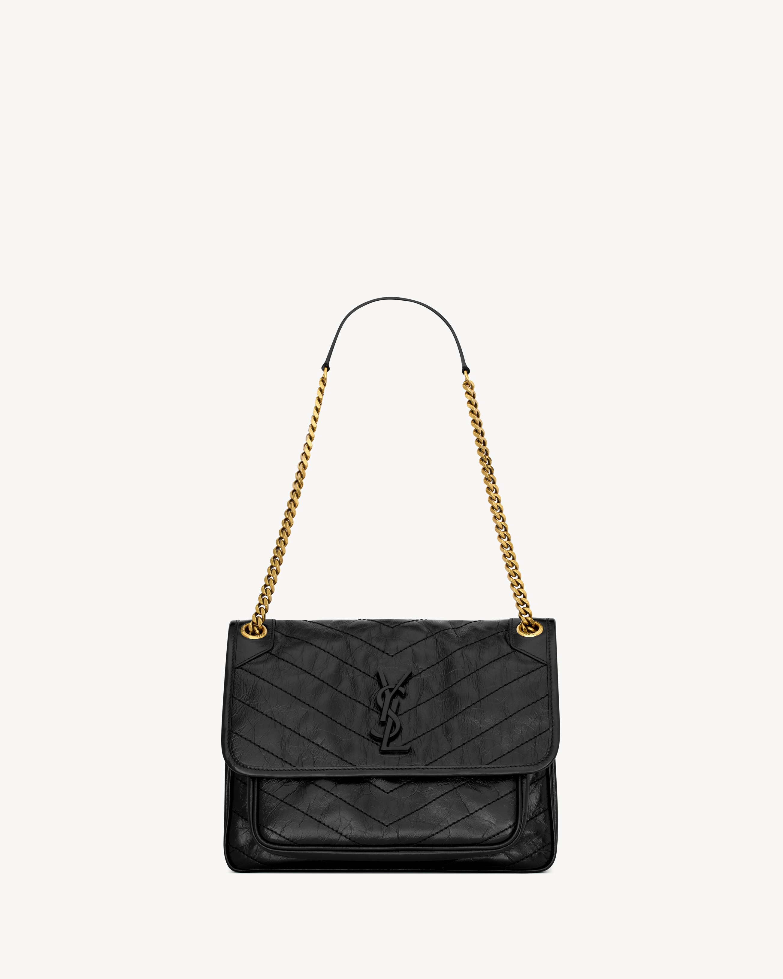 Saint Laurent Niki Medium In Vintage Leather - Black - Women - One Size | Saint Laurent Inc. (Global)