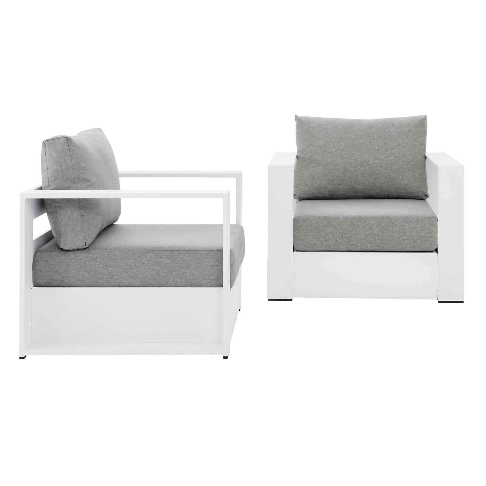 Modway Tahoe Outdoor Patio Powder-Coated Aluminum Armchair Set (Set of 2) | Wayfair North America