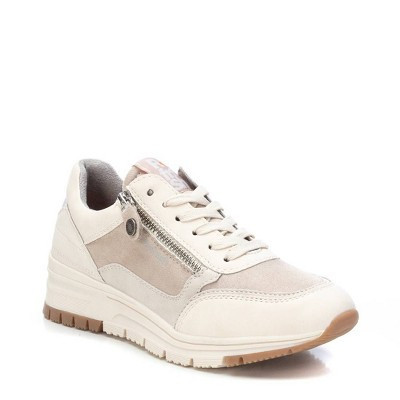 Refresh Women's Suede Casual Sneakers 171298 - Light beige, 7 | Target