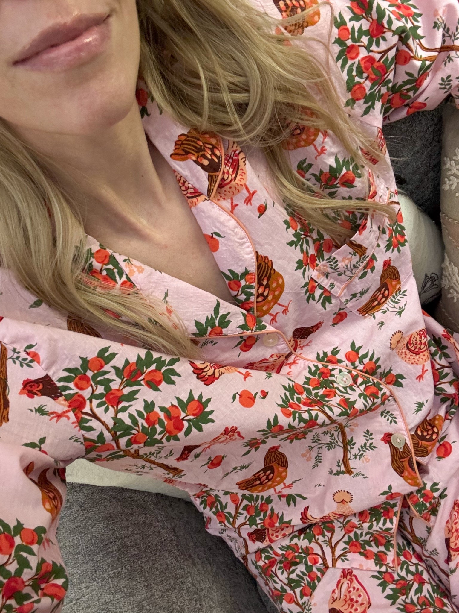 Chicken pajamas - super cute and lightweight for summer 🐓 TTS

#LTKOver40 #LTKselfcare